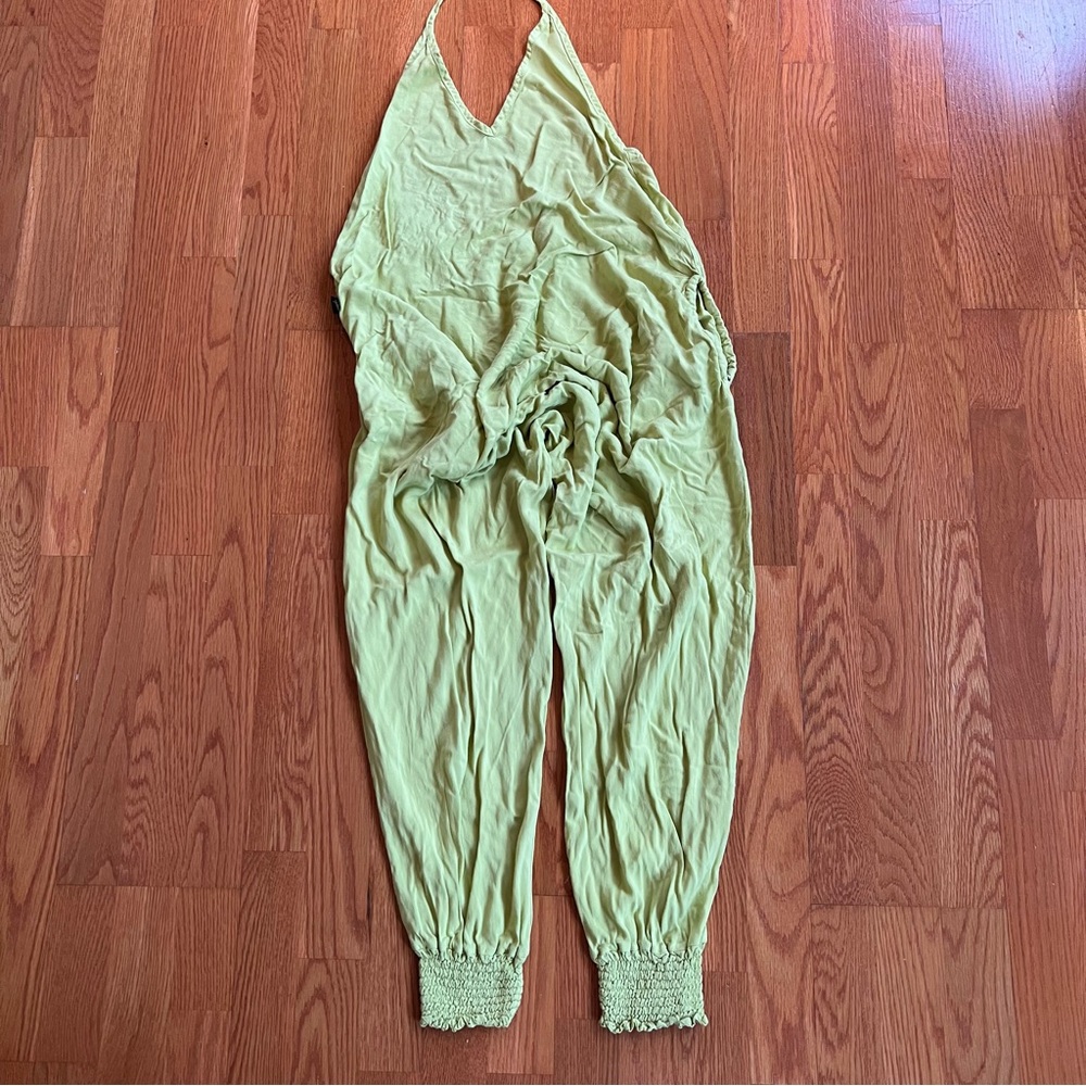 Buddha Pants Solid Harem Jumper Women’s Size Small 100% Cotton Boho One Piece